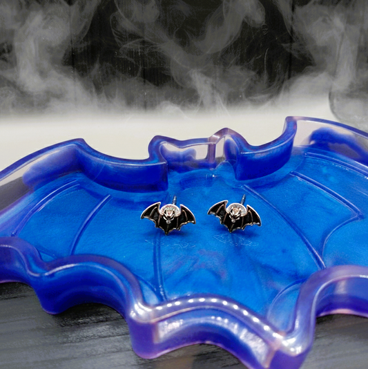 resin bat tray blue/ purple