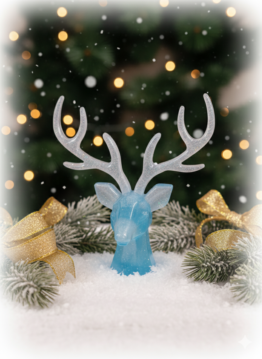 Winter Holiday Christmas Deer jewelry box holder, gift, Christmas decor, yule decor