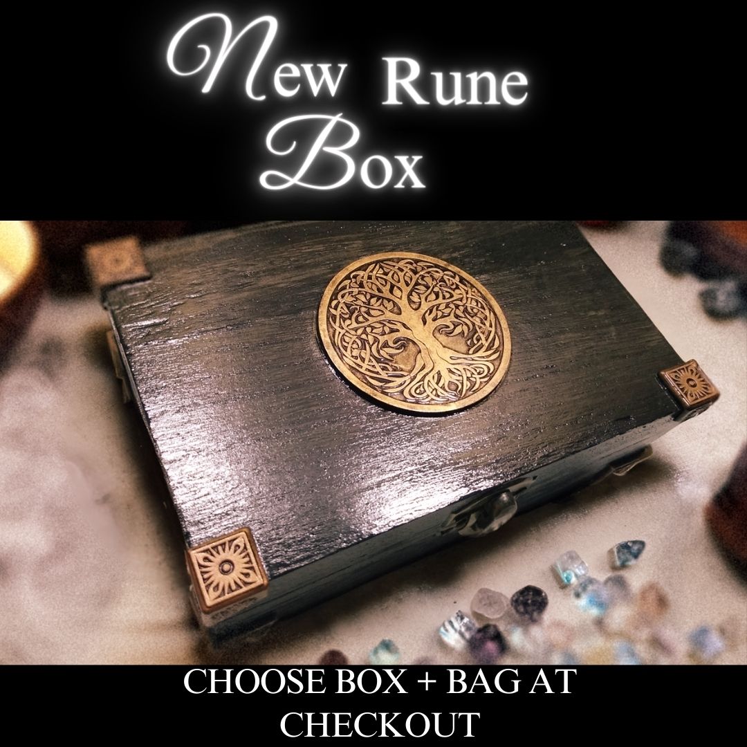 Round coin style Elder Futhark Viking Pocket rune set - Inlumined Arts LLC