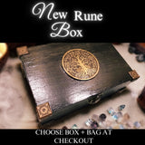 Norse Raven Rune Tile Pocket Rune Set