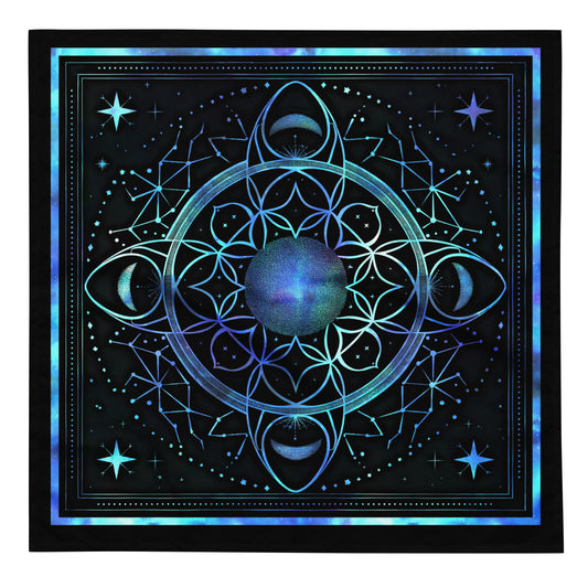 Celestial Moon tarot altar cloth divination tool tarot accessory