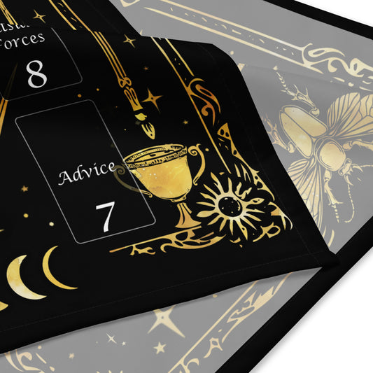 Tarot Spread Cloth with Celtic Cross meanings, Tarot accessory  Reading Cloth, Beginner Tarot Altar Cloth