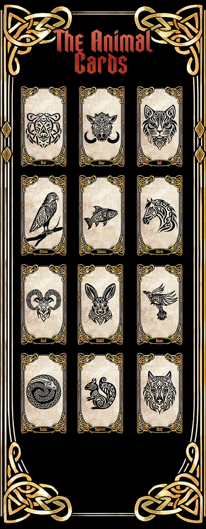 Futhark of the Shadowed Feather Runic Oracle Rune Deck GIFT SET