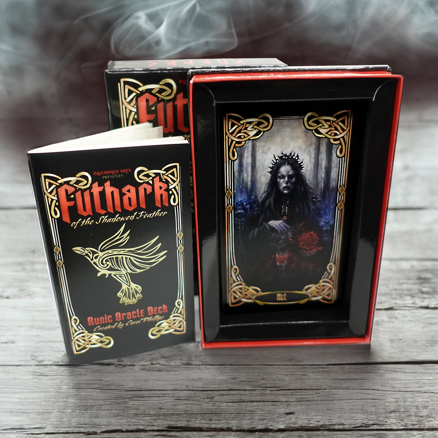 Futhark of the Shadowed Feather Runic Oracle Rune Deck GIFT SET