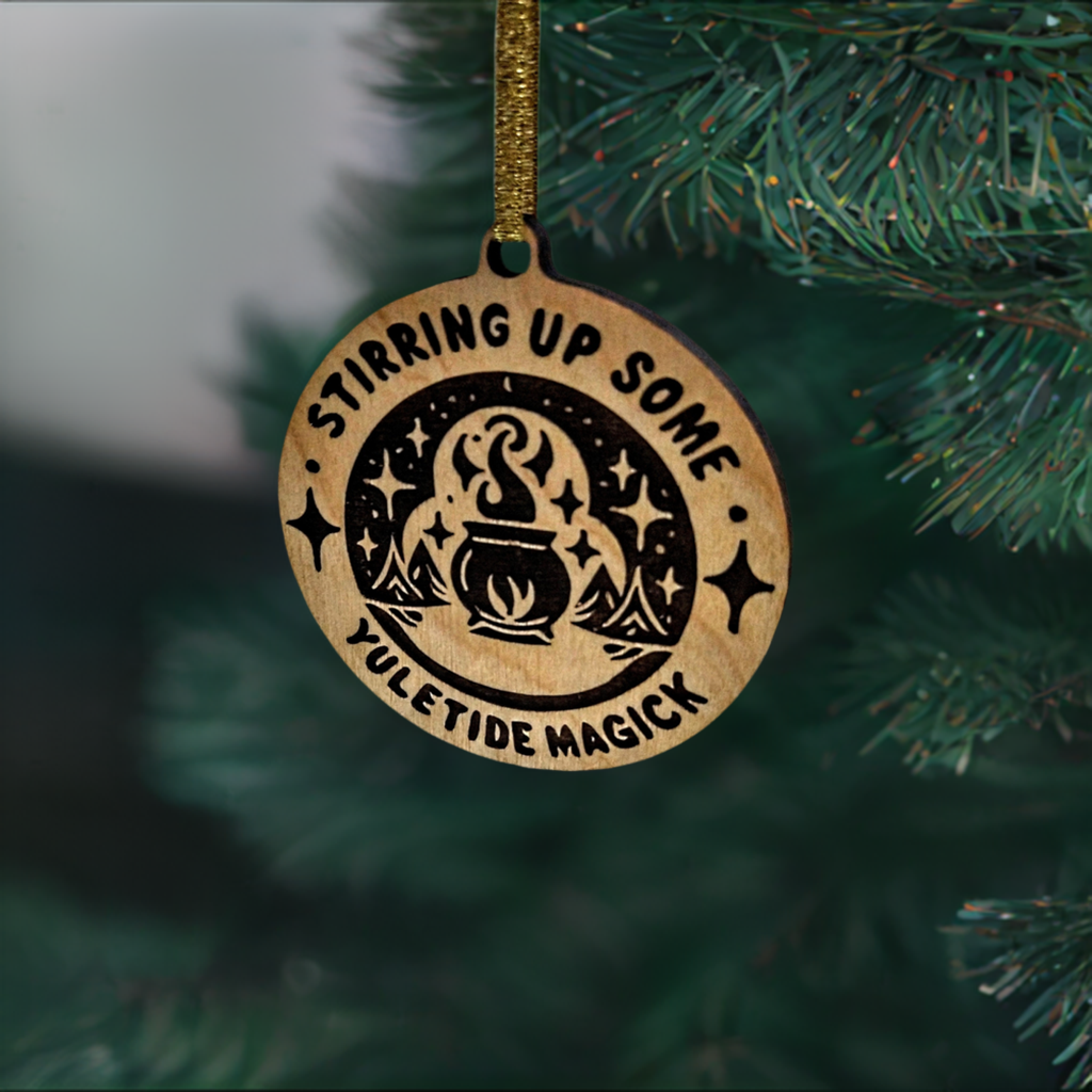 Yuletide Magick Pagan Yule solstice witchy ornament