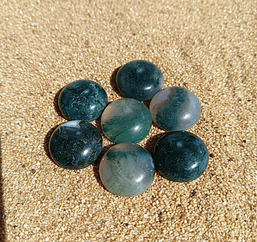 Sterling Silver Earth Goddess Pendant-Agate Moonstone Lapis