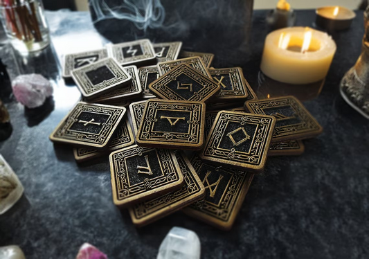 The Norns Boxed Wooden Rune Set Elder Futhark viking pagan gift set