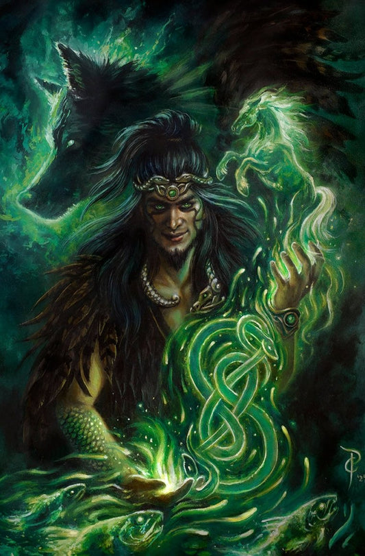 Norse God Loki Fantasy Art Print Multiple Sizes
