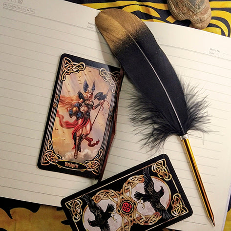 Futhark of the Shadowed Feather Runic Oracle Rune Deck GIFT SET