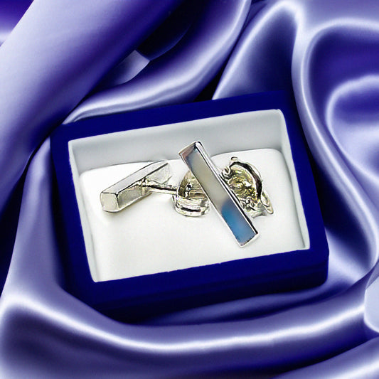 Sterling Silver Staple Studs MINIMALIST  Stud Earrings - Inlumined Arts LLC