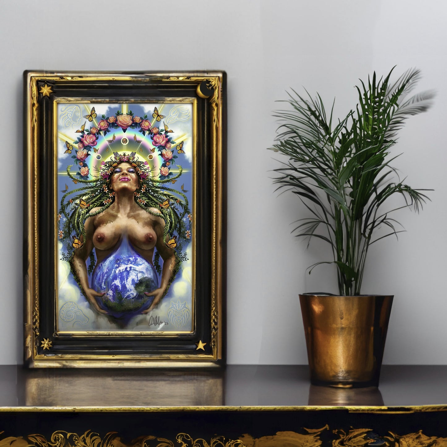The World- Fantasy Tarot Card Art Print