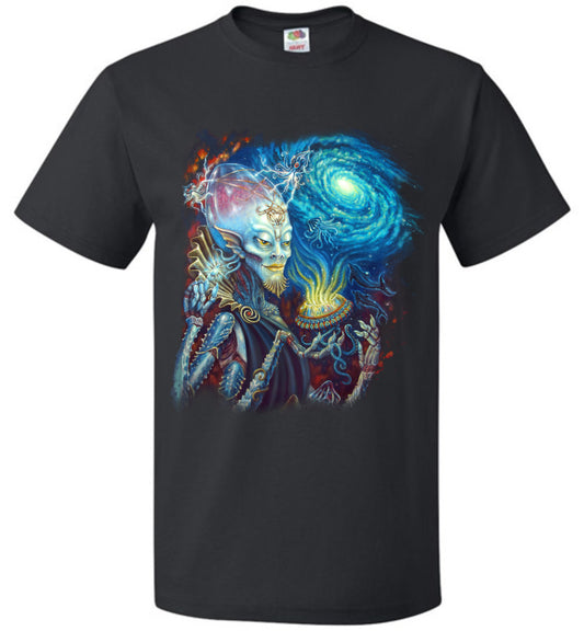 King of Cups Water Alien Extraterrestrial galaxy outerspace t-shirt s-6xl - Inlumined Arts LLC