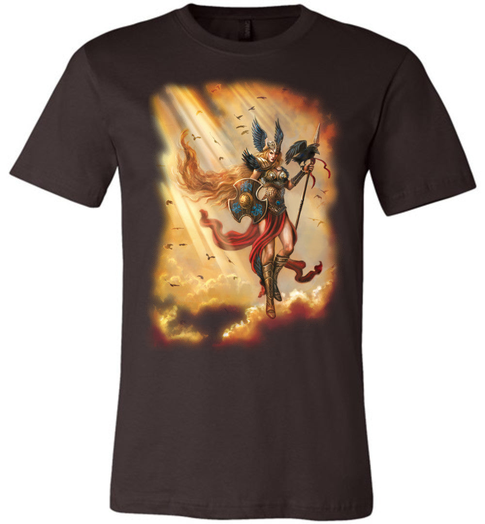 Valkyrie Norse Unisex Fantasy Art graphic shirt Dark Colored (S-4XL) - Inlumined Arts LLC