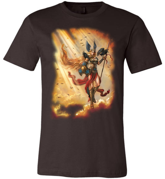 Valkyrie Norse Unisex Fantasy Art graphic shirt Dark Colored (S-4XL) - Inlumined Arts LLC