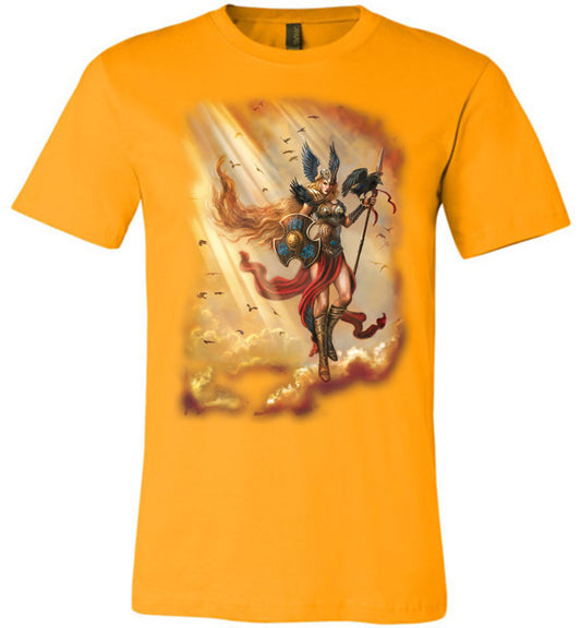 Valkyrie Norse Unisex Fantasy Art graphic shirt Dark Colored (S-4XL) - Inlumined Arts LLC