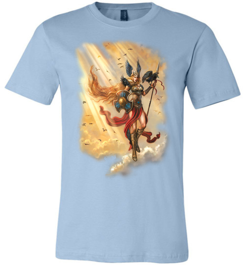 Valkyrie Norse Unisex Fantasy Art graphic shirt Light Colored (S-4XL) - Inlumined Arts LLC