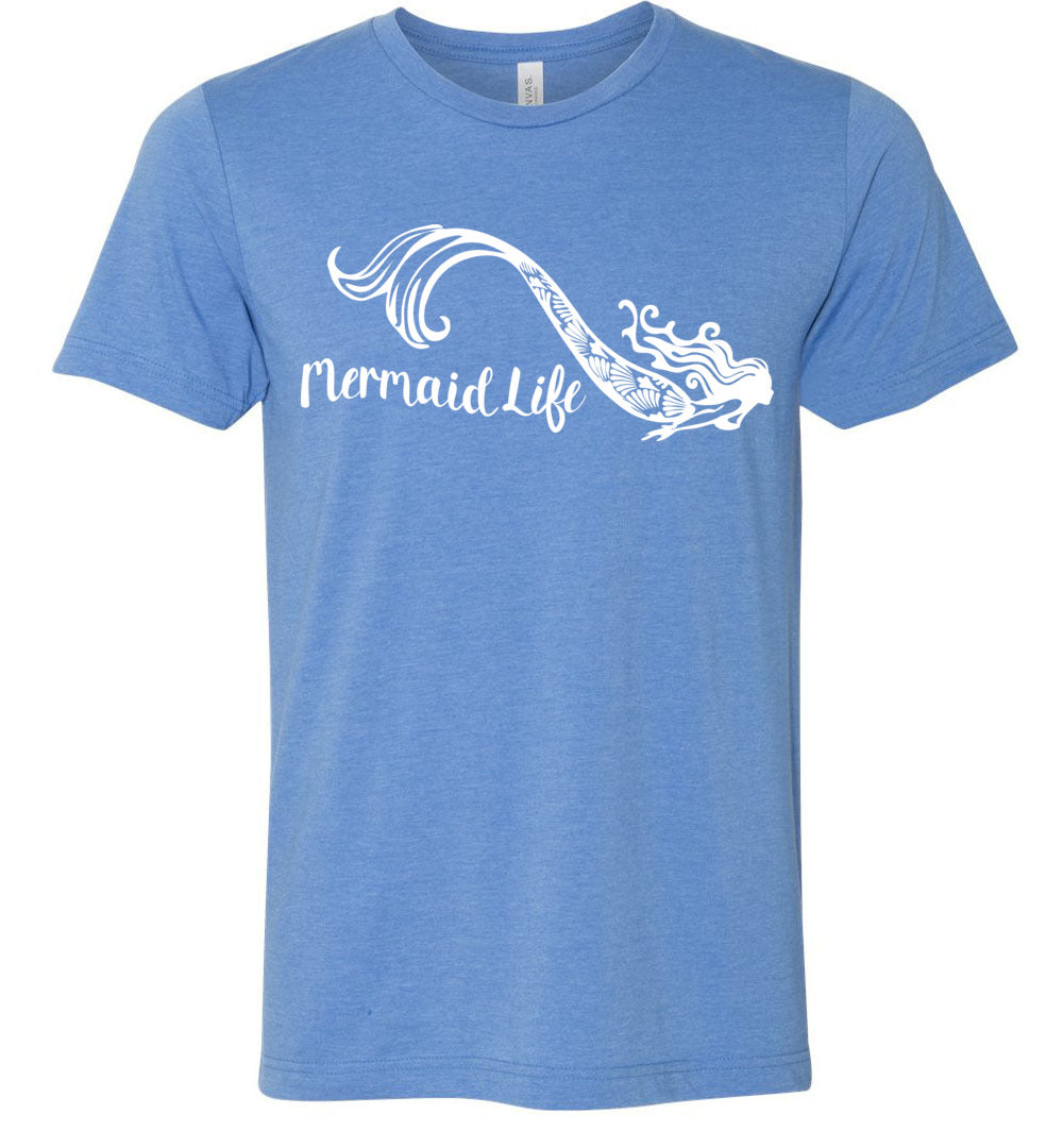 Mermaid Life Unisex t-shirt mens womens ocean summer beachwear s-4xl - Inlumined Arts LLC