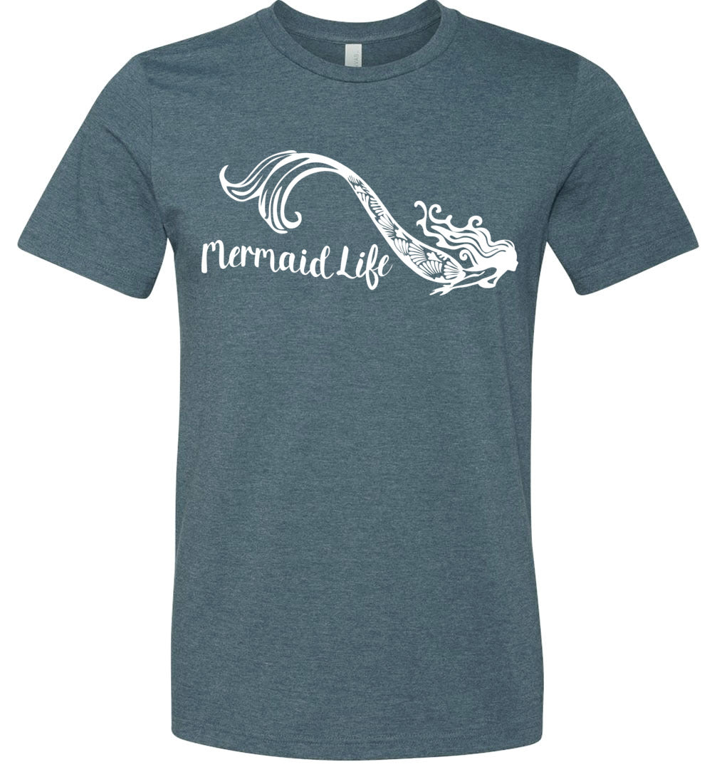 Mermaid Life Unisex t-shirt mens womens ocean summer beachwear s-4xl - Inlumined Arts LLC