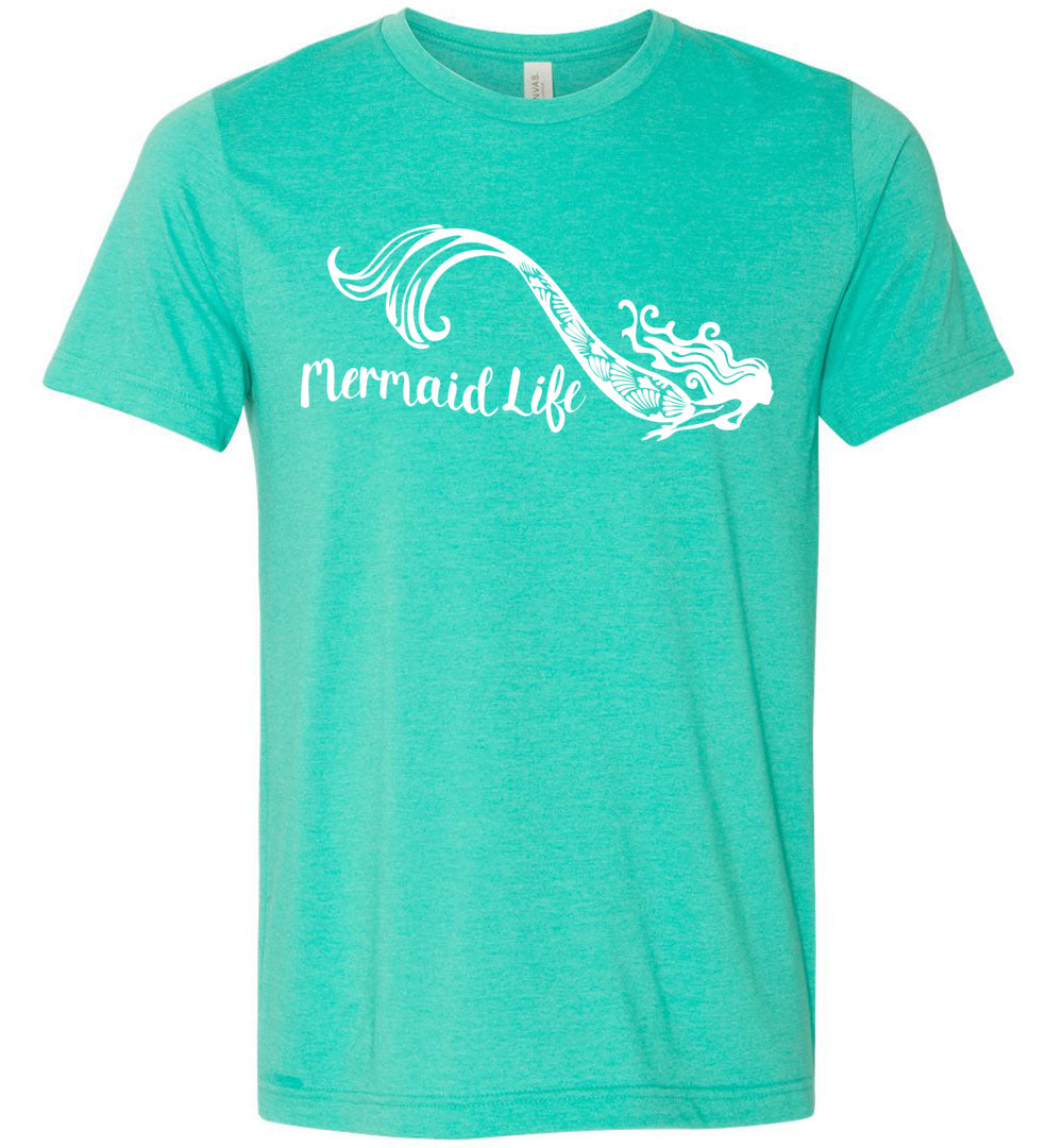 Mermaid Life Unisex t-shirt mens womens ocean summer beachwear s-4xl - Inlumined Arts LLC