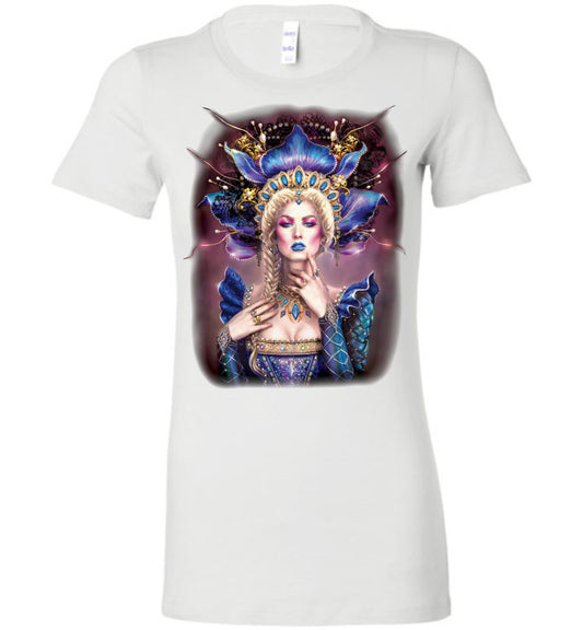 Roethaba - Fantasy Art Womens Fitted T-shirt SIzes (S-2x) - Inlumined Arts LLC