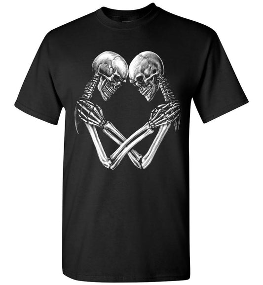 Skeleton Heart Unisex  t-shirt  Human Rights political  skull love - Inlumined Arts LLC