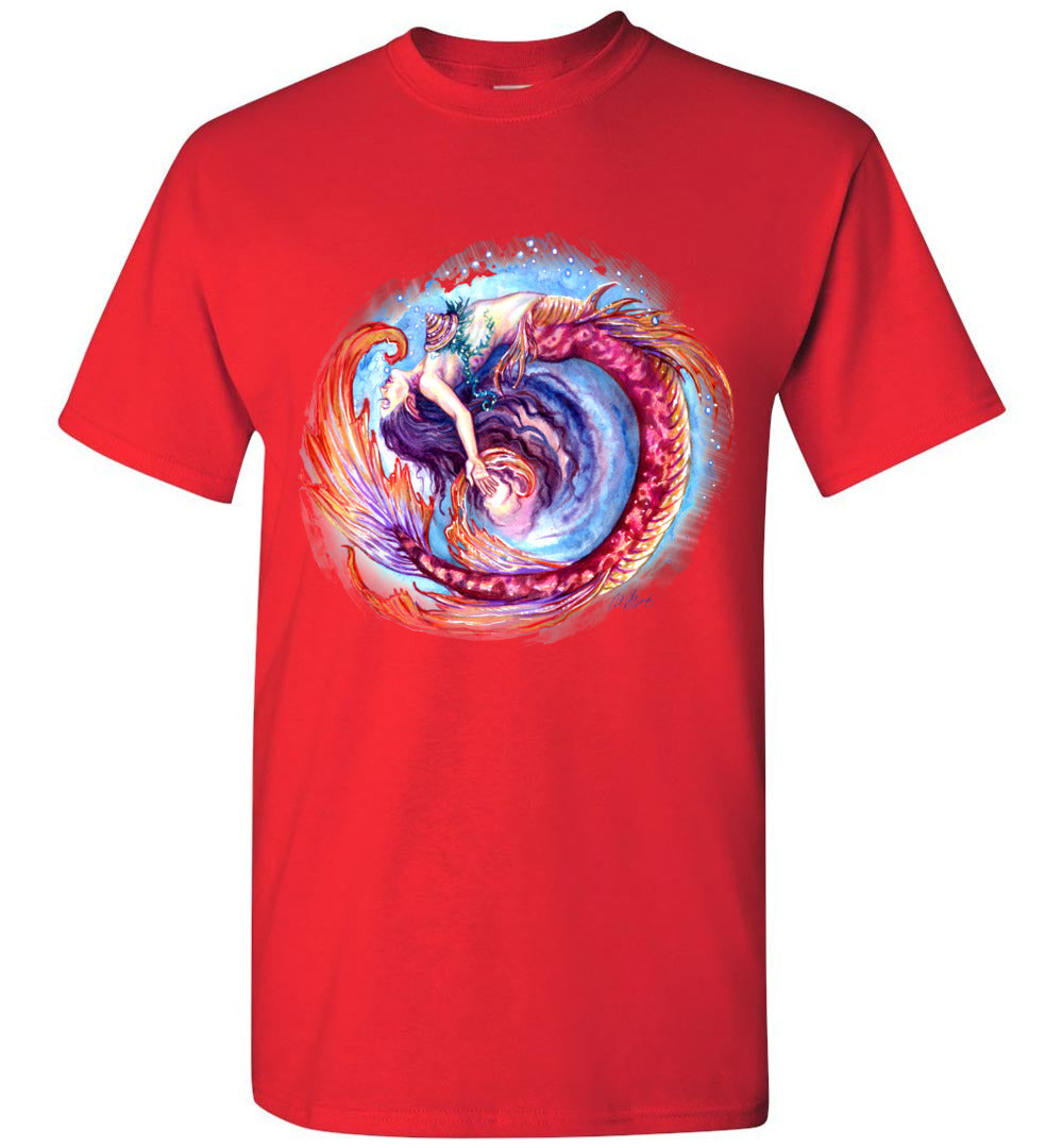 Mermaid Siren Fantasy Art Ocean Color Swirl Shirt Glidan unisex (s-5xl) - Inlumined Arts LLC