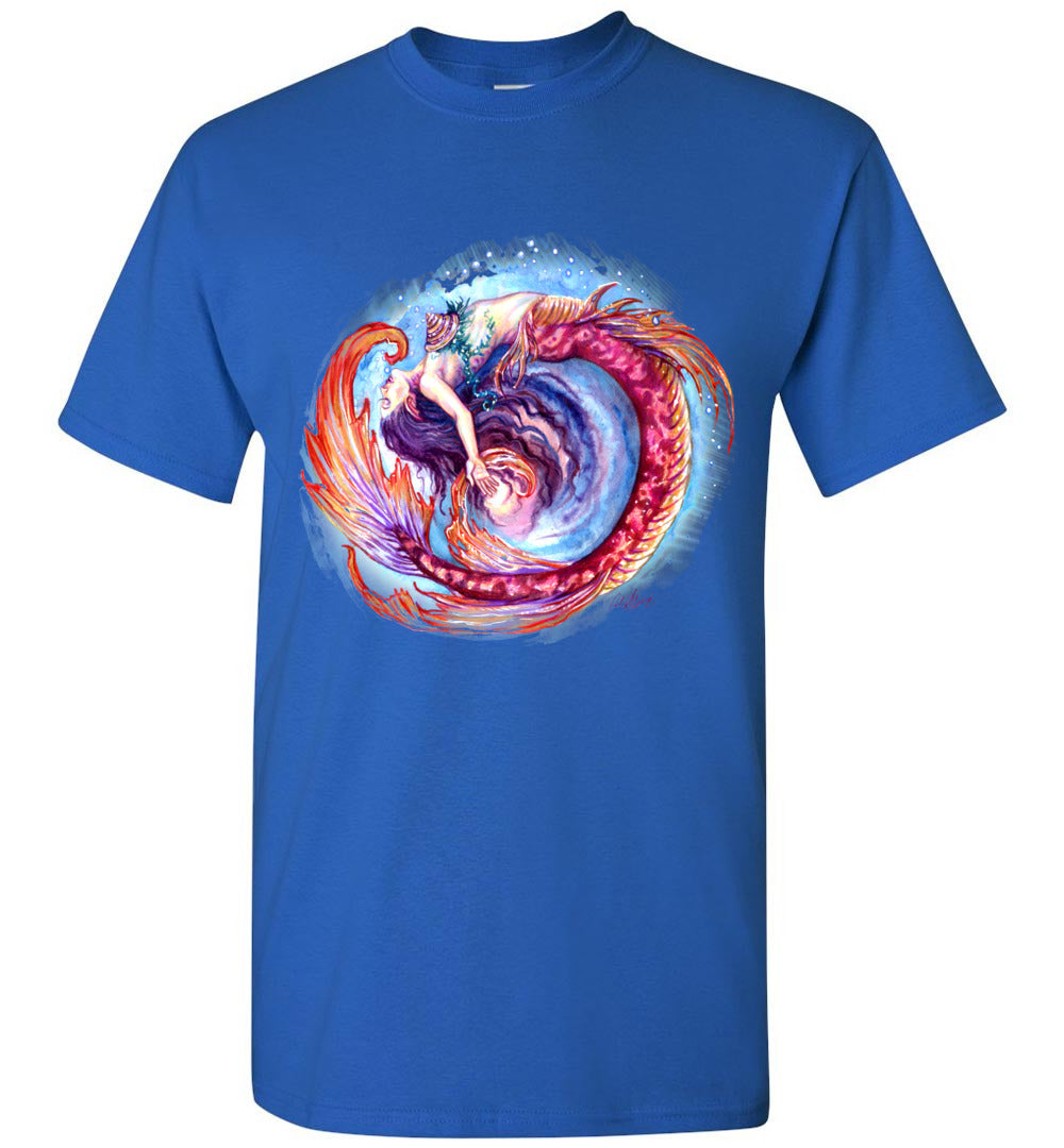 Mermaid Siren Fantasy Art Ocean Color Swirl Shirt Glidan unisex (s-5xl) - Inlumined Arts LLC