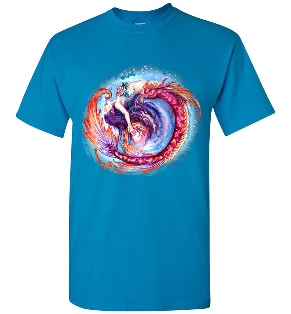 Mermaid Siren Fantasy Art Ocean Color Swirl Shirt Glidan unisex (s-5xl) - Inlumined Arts LLC
