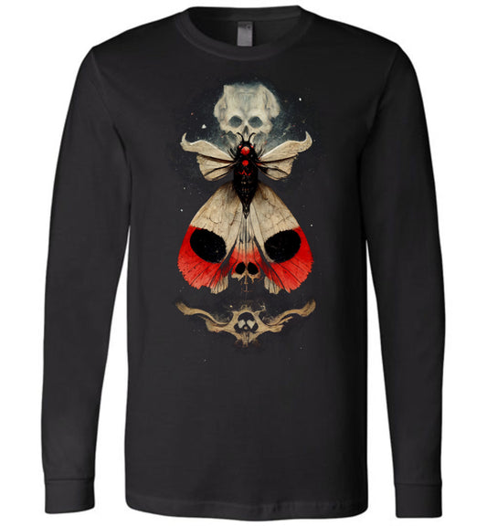 Fantasy Skull Death's Head Moth Shirt long sleeve