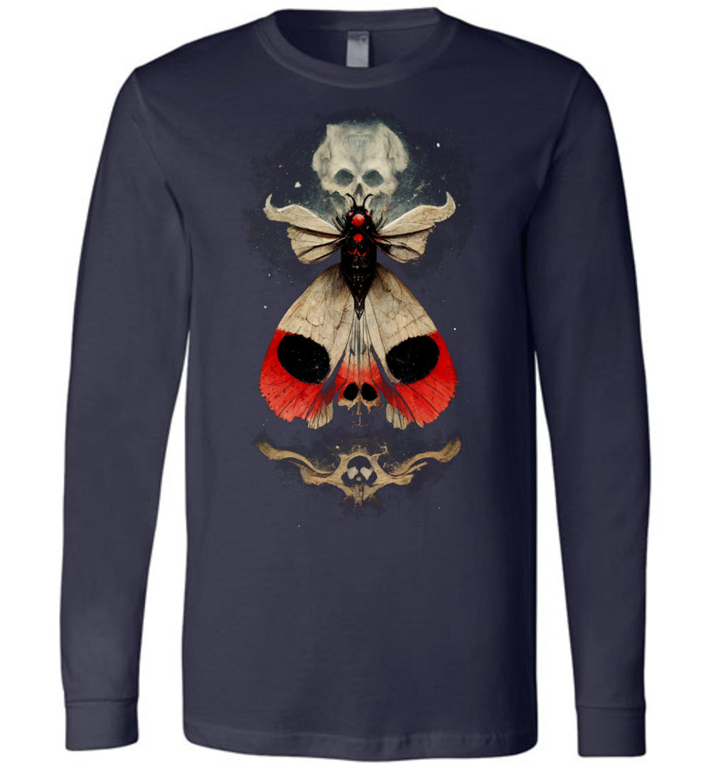 Fantasy Skull Death's Head Moth Shirt long sleeve