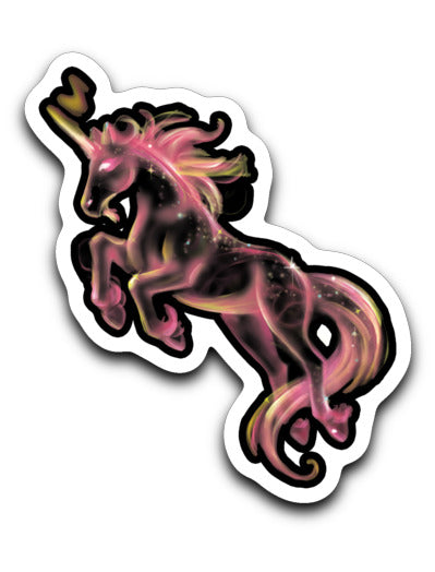 Outerspace Unicorn Vinyl  Sticker Decal - Inlumined Arts LLC