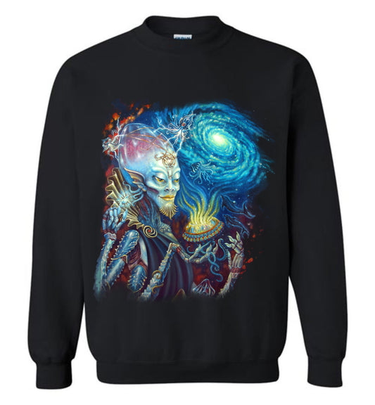 Long Sleeve King of Cups Water Alien extraterrestrial t-shirt s-5xl - Inlumined Arts LLC