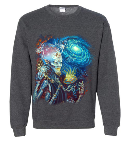 Long Sleeve King of Cups Water Alien extraterrestrial t-shirt s-5xl - Inlumined Arts LLC