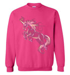 Celestial Etherial Pink Unicorn Graphic Sweatshirt S-5xl