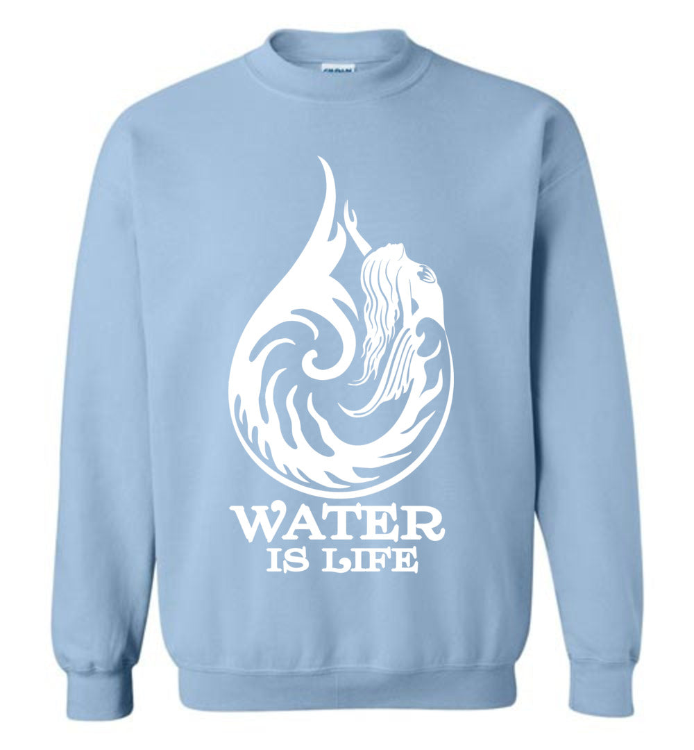 Mermaid Life water drop fantasy art graphic sweat shirt unisex - Inlumined Arts LLC
