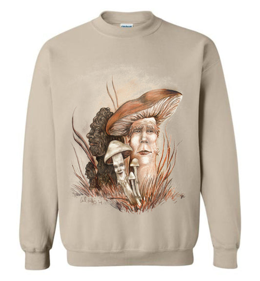 Mushroom People sweatshirt gildan light colors unisex (s-5xl) - Inlumined Arts LLC