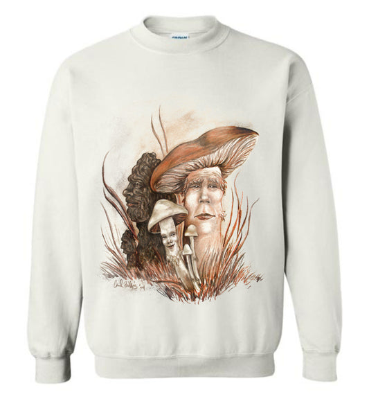 Mushroom People sweatshirt gildan light colors unisex (s-5xl) - Inlumined Arts LLC