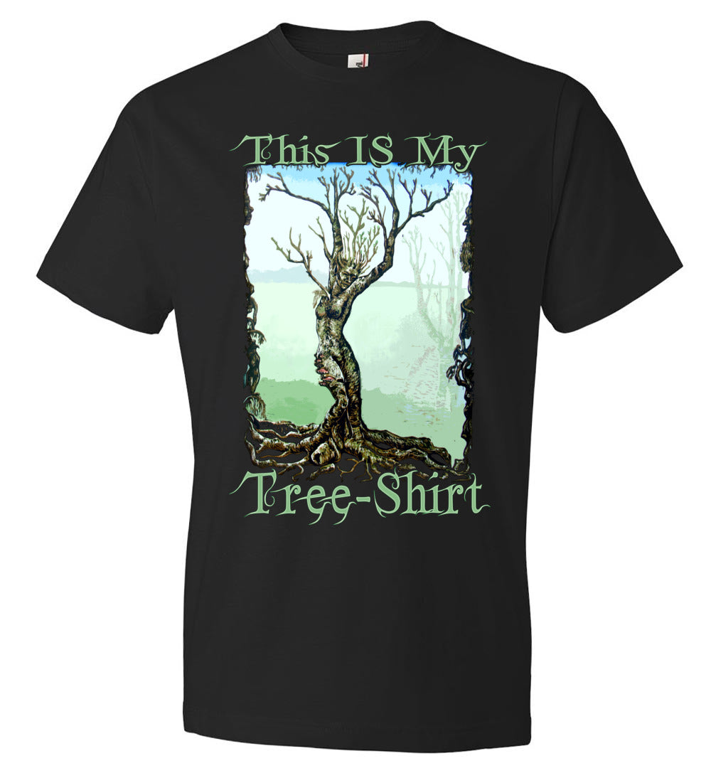 Funny Cute Whimsical fantasy art Dryad Fairy Tree Shirt s-3xl - Inlumined Arts LLC