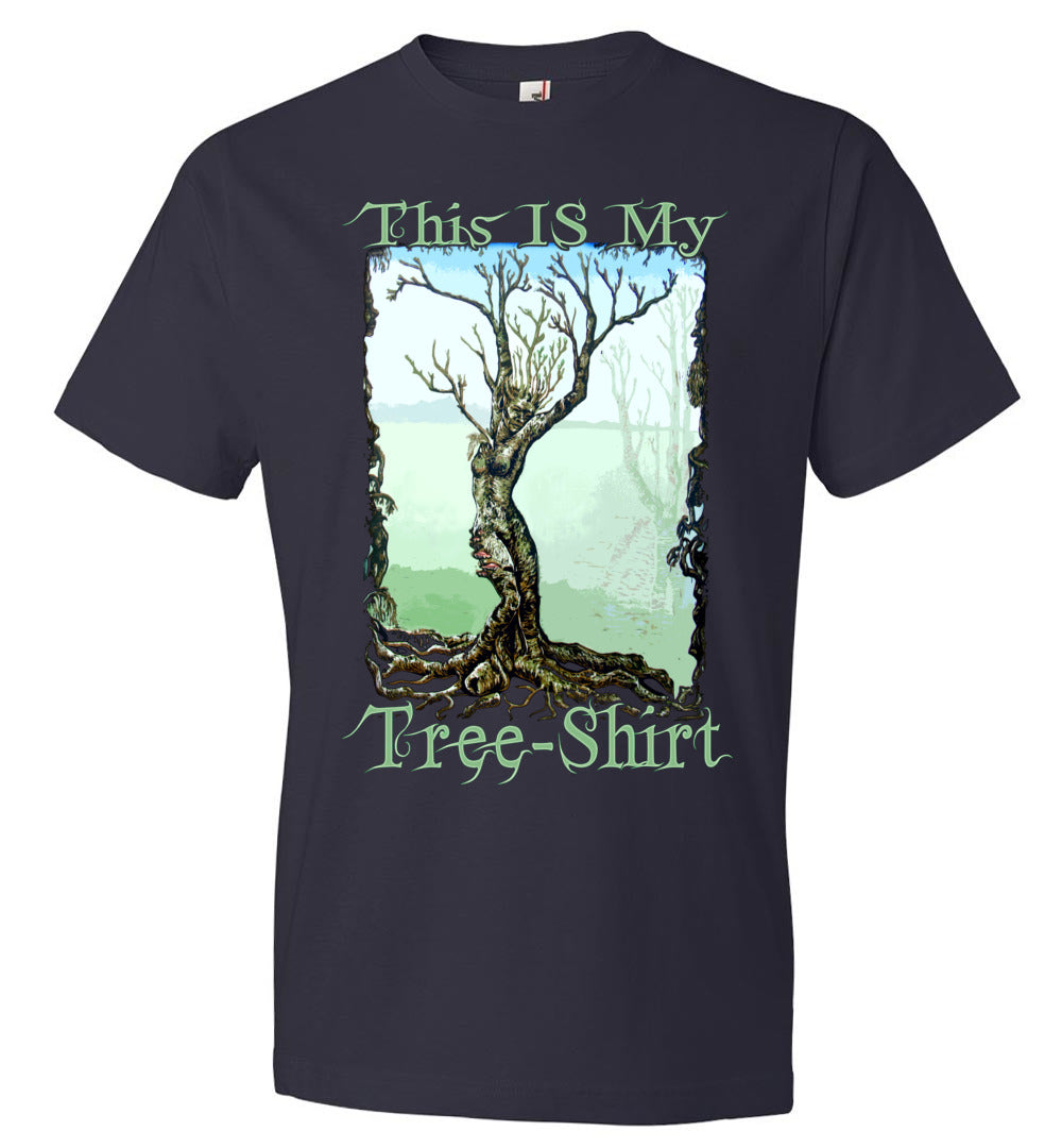 Funny Cute Whimsical fantasy art Dryad Fairy Tree Shirt s-3xl - Inlumined Arts LLC