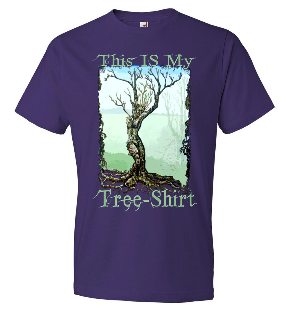 Funny Cute Whimsical fantasy art Dryad Fairy Tree Shirt s-3xl - Inlumined Arts LLC