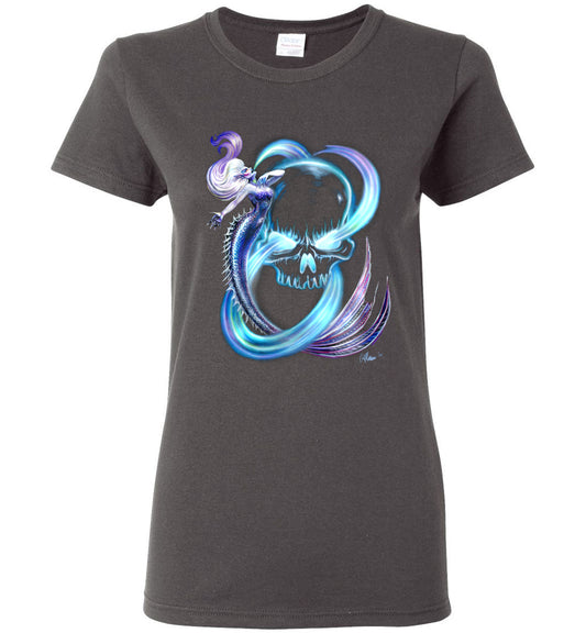 Singing Siren Fantasy Art Mermaid Shirt Glidan Ladies s-3xl - Inlumined Arts LLC