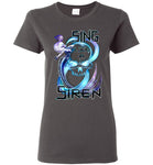 Singing Siren Mermaid Fantasy Art  T-shirt Ladies