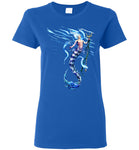 Deep Blue Merman Mermaid Ocean  Fish T-shirt Women Fit