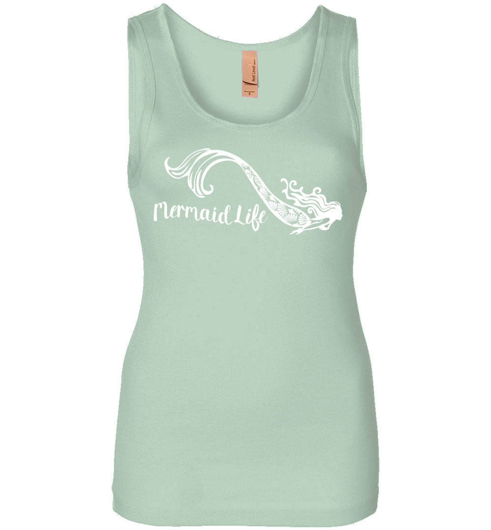 Mermaid Life womens Tank TOP ocean summer beachwear - Inlumined Arts LLC