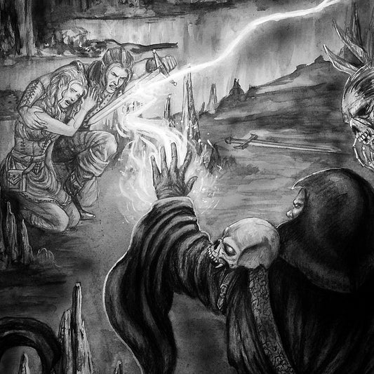 "Final Battle"  INTERIOR  PUBLISHED ILLUSTRATION ARTWORK Shadow Over Shandahar - Inlumined Arts LLC