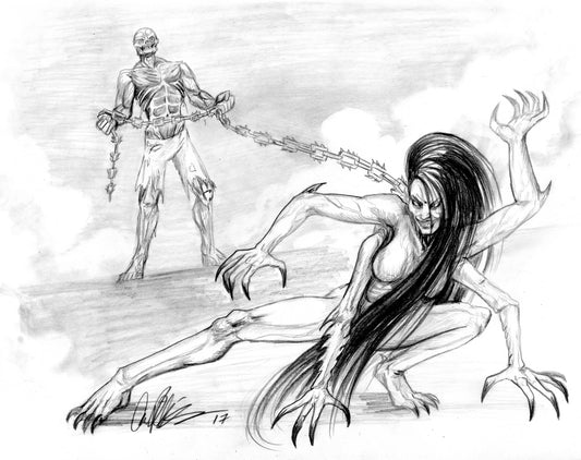 LEAGUE OF ELDER Concept ILLUSTRATION "Berserkiside Killanjo" - Inlumined Arts LLC