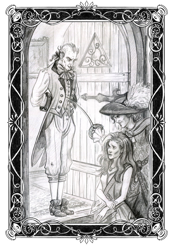 Shara and the Haunted Village Illustration Drawing #10 The Rat - Inlumined Arts LLC