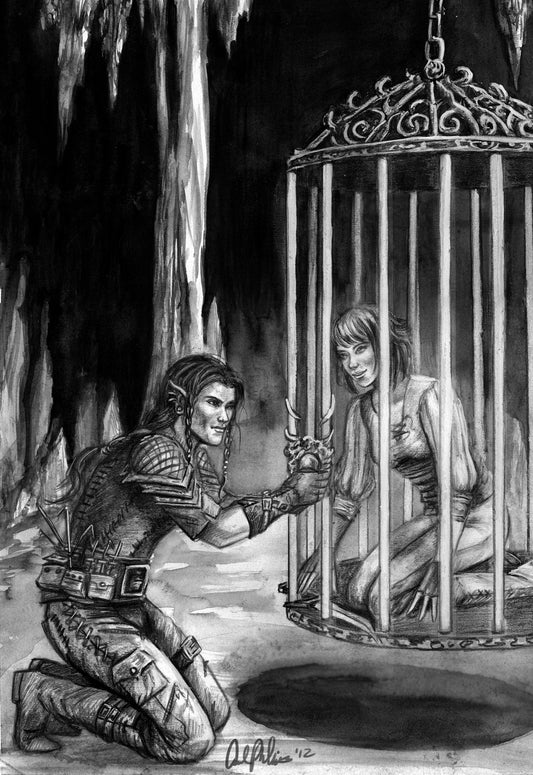 Sorn Frees Amethyst  Shadow Over Shandahar illustration - Inlumined Arts LLC