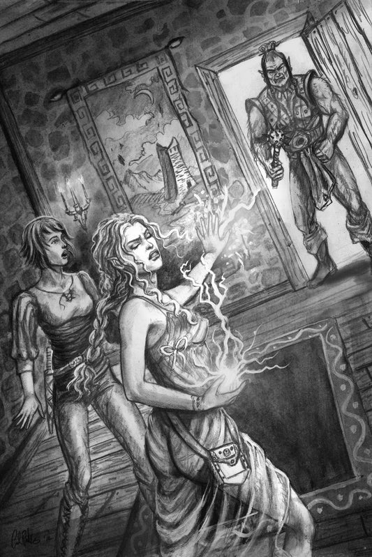 Adria Smites  PUBLISHED ILLUSTRATION Shadow Over Shandahar - Inlumined Arts LLC
