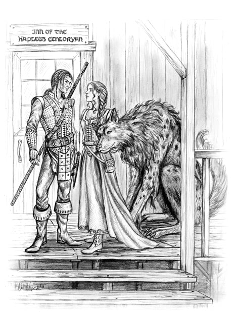 Sirion Adria Inn Published Illustration Artwork Shadow Over Shandahar - Inlumined Arts LLC